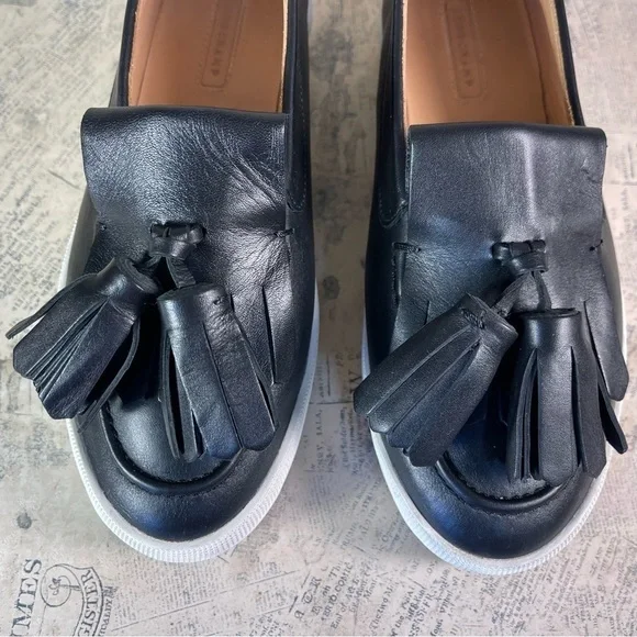 Longchamp Fall 2015 Ready to Wear Collection platform black leather loafers - Picture 5 of 14